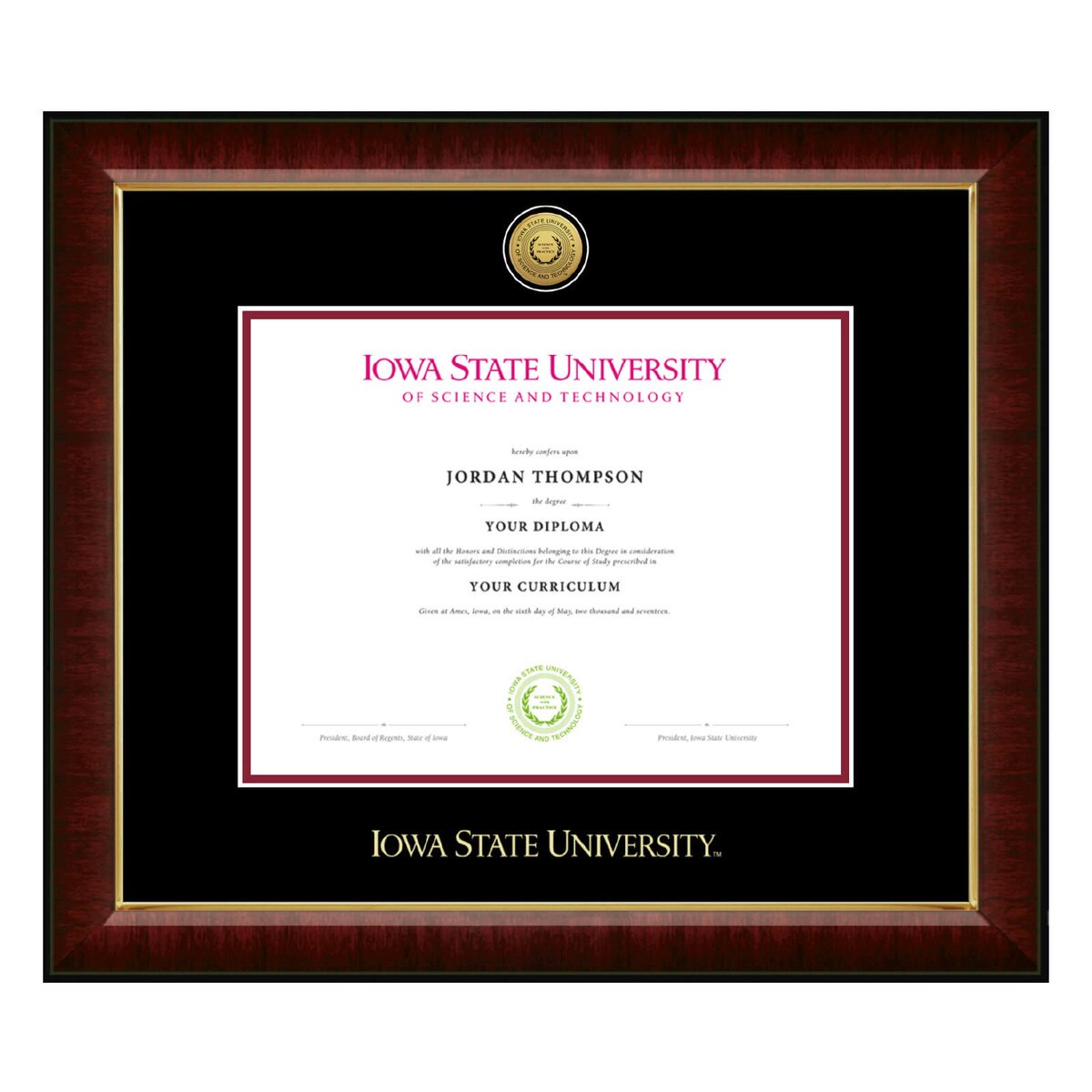 Church Hill Classics Murano Gold Medallion Bachelor's Degree Diploma Frame #3